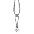 Dekoracyjny sznur TONI do upięć z kryształem - 44 cm - srebrny 2