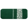 EUROFIRANY CLASSIC Ręcznik SYLWIA 1 z żakardową bordiurą tkaną w ornamentowy wzór - 50 x 90 cm - ciemnozielony 3