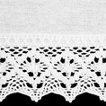 Zazdrostka z matowej tkaniny z koronką - 150 x 30 cm - biały 6