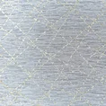 DESIGN 91 Firana z matowej etaminy zdobiona geometrycznym jasnozłotym nadrukiem - 140 x 250 cm - biały 8
