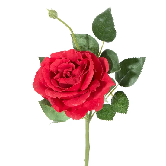 RÓŻA kwiat sztuczny dekoracyjny - ∅ 12 x 40 cm - czerwony