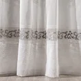 DIVA LINE Firana ANNE zdobiona mereżką oraz ornamentowym wzorem z welwetu - 140 x 270 cm - biały 3