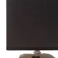 Lampka stołowa BRENDA na dwukolorowej ceramicznej podstawie z abażurem z matowej tkaniny - 15 x 15 x 31 cm - czarny 2