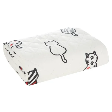 DESIGN 91 Narzuta KID 15 z nadrukiem kotków pikowana metodą hot press DESIGN 91 Narzuta KID 15 z nadrukiem kotków pikowana metodą hot press - 170 x 210 cm