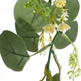 GIRLANDA ZWISAJĄCA - DROBNE LISTECZKI I KWIATY, BLUSZCZ kwiat sztuczny dekoracyjny - 170 cm - zielony 2