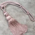 Dekoracyjny sznur do upięć z chwostem - dł. 60 cm - różowy 1