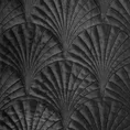 EUROFIRANY PREMIUM narzuta  z miękkiego welwetu pikowana metodą tradycyjnego szycia wzór art deco - 170 x 210 cm - czarny 4