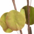Gałązka z liśćmi - sztuczny kwiat dekoracyjny z pianki foamirian - 90 cm - zielony 2
