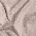 Zasłona JULIA z miękkiego welwetu z wytłaczanym geometrycznym wzorem wachlarzy - 140 x 250 cm - pudrowy 5