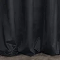Zasłona CHARLOTTE 2 z miękkiego i miłego w dotyku welwetu z trzema falbanami w górnej części - 140 x 250 cm - czarny 2