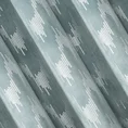 Zasłona CHILL z miękkiego welwetu ze srebrnym nadrukiem - 140 x 250 cm - turkusowy 6
