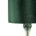 Lampa stojąca GABY na podstawie łączącej marmurkowe szkło i metal z welwetowym abażurem - ∅ 46 x 46 cm - ciemnozielony 2