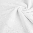 Ręcznik ALINE klasyczny z bordiurą w formie tkanych paseczków - 30 x 50 cm - biały 5