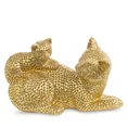 Koty figurka dekoracyjna złota - 19 x 9 x 12 cm - złoty 2