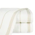 Ręcznik z bordiurą w formie sznurka - 50 x 90 cm - kremowy 1