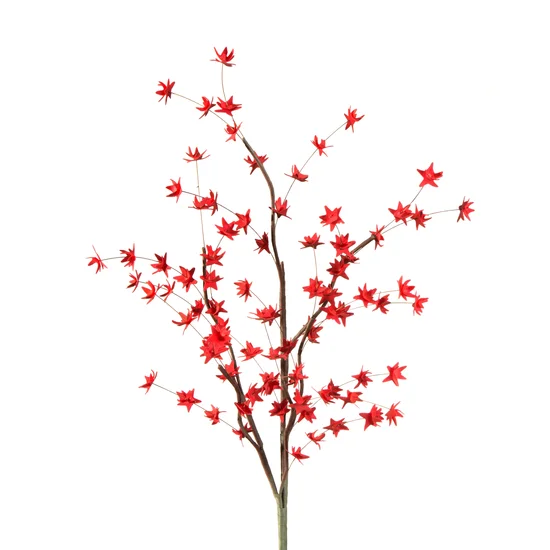 FORSYCJA gałązka ozdobna z kwiatami, kwiat sztuczny dekoracyjny - dł.90cm dł.kwiat 50cm - ciemnoróżowy