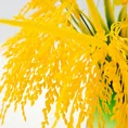 KRZEW OZDOBNY gałązka, kwiat sztuczny dekoracyjny - dł. 46 cm dł. z kwiatami 16 cm - żółty 2