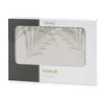 Obrus INES 11 z nadrukowanym motywem liści palmowych - 145 x 300 cm - beżowy 4