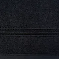 Ręcznik z bordiurą podkreśloną błyszczącą nicią - 70 x 140 cm - czarny 2