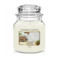YANKEE CANDLE - Średnia świeca zapachowa w słoiku - Shea Butter - ∅ 11 x 13 cm - biały 1