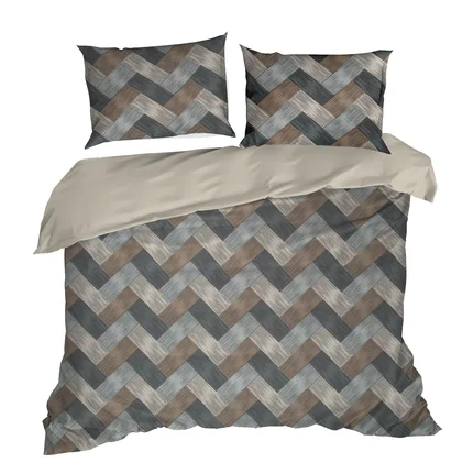 EUROFIRANY CLASSIC SATIN Komplet pościeli SPRING 15 z wysokiej jakości satyny bawełnianej z nadrukiem z motywem geometrycznym EUROFIRANY CLASSIC SATIN Komplet pościeli SPRING 15 z wysokiej jakości satyny bawełnianej z nadrukiem z motywem geometrycznym - 220 x 200 cm