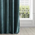 Zasłona CLAIRE z lśniącej tkaniny szenilowej - 140 x 250 cm - zielony 1