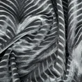 Zasłona LUSSI z lśniącego welwetu z żakardowym wzorem - 140 x 250 cm - stalowy 8