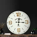 Dekoracyjny zegar ścienny w stylu retro - 45 x 6 x 45 cm - biały 6