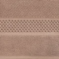 Ręcznik DANNY bawełniany o ryżowej strukturze podkreślony żakardową bordiurą o wypukłym wzorze - 30 x 50 cm - ceglasty 2