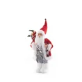 Mikołaj - figurka świąteczna z prezentami i lampionem - 26 x 16 x 45 cm - czerwony 1