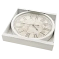 Dekoracyjny zegar ścienny z rzymskimi cyframi, styl retro, 40 cm średnicy - 40 x 7 x 40 cm - beżowy 3