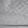DESIGN 91 Zasłona z welwetu z ozdobnym pasem ze srebrnym geometrycznym nadrukiem w górnej części - 140 x 250 cm - srebrny 7