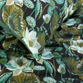 EUROFIRANY CLASSIC Komplet pościeli SONIA 7 z wysokogatunkowej bawełny z motywem kwiatów i liści lilii wodnej - 220 x 200 cm - ciemnozielony 6