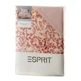 Komplet ekskluzywnej pościeli ESPRIT 01 z makosatyny bawełnianej z nadrukiem z roślinnym wzorem, dwustronna - 220 x 200 cm - pudrowy róż 2