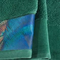 EWA MINGE Komplet ręczników CAMILA w eleganckim opakowaniu, idealne na prezent - 2 szt. 70 x 140 cm - butelkowy zielony 4