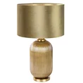 Lampa dekoracyjna KALA z welwetowym abażurem - ∅ 41 x 65 cm - kremowy 3