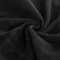 Ręcznik z drobną fakturą i miękką welwetową bordiurą - 70 x 140 cm - czarny 5