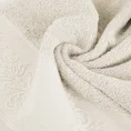 Ręcznik ANGIE z żakardową bordiurą - 50 x 90 cm - kremowy 3