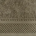 Ręcznik CARLO  z bordiurą z ażurowym wzorem - 50 x 90 cm - brązowy 2