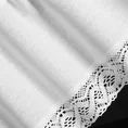 Zazdrostka VINCE z tkaniny z przewagą bawełny zdobiona koronką - 150 x 30 cm - biały 2