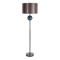 Lampa stojąca MERRY z podstawą łączącą szkło i metal z welwetowym abażurem - ∅ 46 x 157 cm - grafitowy 3
