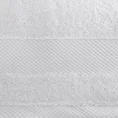 Ręcznik LORITA 50X90 cm bawełniany z żakardową bordiurą w stylu eko - 50 x 90 cm - srebrny 2