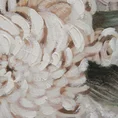 Obraz CHRYZANTEMY ręcznie malowany na płótnie - 60 x 80 cm - beżowy 2