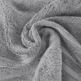 Ręcznik LAVIN z bawełny egipskiej zdobiony pasami - 50 x 90 cm - szary 5