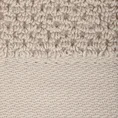 Ręcznik RISO o ryżowej strukturze podkreślony bordiurą frotte - 30 x 50 cm - beżowy 2