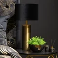 LIMITED COLLECTION Lampa stołowa VICTORIA 7 z podstawą łączącą metal i welwetowy abażur - ∅ 40 x 74 cm - czarny 5