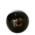 Kula ceramiczna z nadrukiem złotej pszczoły - ∅ 9 x 9 cm - czarny 2