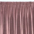 Zasłona z lśniącego welwetu z aplikacją z drobnych błyszczących dżetów - 140 x 270 cm - różowy 5