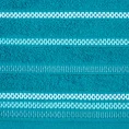 Ręcznik LIVIA  z kolorowymi paskami tkanymi we wzór jodełki - 50 x 90 cm - turkusowy 2