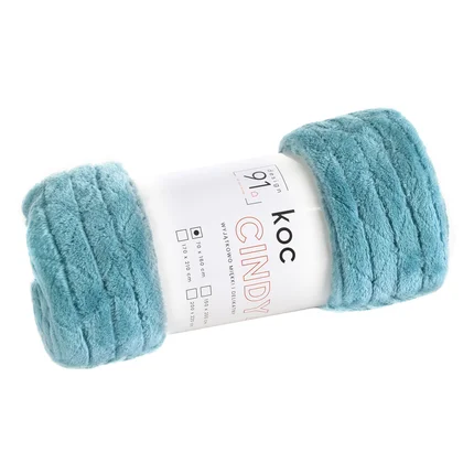 DESIGN 91 Koc CINDY 4 miękki i miły w dotyku z wytłaczanym wzorem DESIGN 91 Koc CINDY 4 miękki i miły w dotyku z wytłaczanym wzorem - 170 x 210 cm
